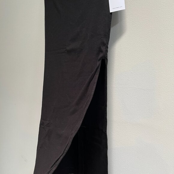 Cotton Citizen Melbourne Midi Skirt with Slit‎ in Jet Black Size Medium NEW - Picture 1 of 4